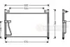 Конденсор кондиционера MAZDA 626 ALL 97- Van Wezel 27005126 (фото 2)