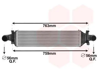 Інтеркулер MERCEDES-BENZ A-Series 1.5D 12- Van Wezel 30004659