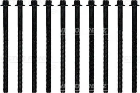 Комплект болтів з головкою системи TORX з чорного металу VICTOR REINZ 14-32108-01