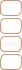 Прокладка впускного коллектора Ford Galaxy/Mondeo 2.0 EcoBoost 10-15 (к-кт) VICTOR REINZ 15-40257-01 (фото 2)