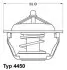 Термостат Citroen Jumper 94-02/Fiat Ducato 1.9TD 98-02 (83 °C) WAHLER 4450.83D (фото 2)
