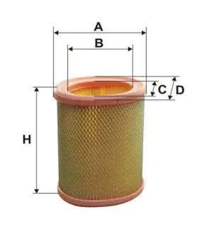 Фильтр воздушный Citroen Berlingo/Peugeot Partner 1.1i 96- WIX FILTERS WA6485