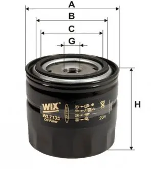 Фильтр оливний WIX FILTERS WL7135
