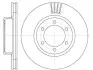 Гальмівний диск перед. 4 Runner/Land Cruiser (01-10) WOKING D6706.10 (фото 1)