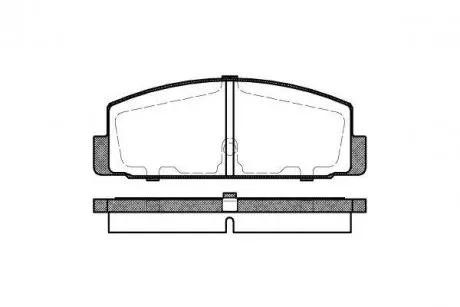 Гальмівні колодки зад. Mazda 6/323/626 94-12 (akebono) WOKING P0793.30
