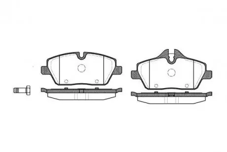 Тормозные колодки пер. BMW 1(E81/E87)/MINI 06-(TRW) WOKING P10313.00