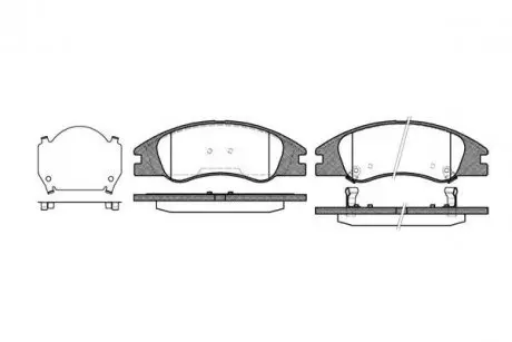 Тормозные колодки пер. Hyundai Accent/Kia Rio 05- (mando) WOKING P10343.02