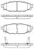 Гальмівні колодки зад. Forester/Impreza/Legacy/Outback09- WOKING P10363.12 (фото 1)