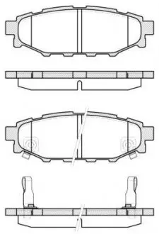 Гальмівні колодки зад. Forester/Impreza/Legacy/Outback09- WOKING P10363.12