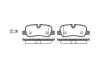 Тормозные колодки discovery/range rover III/sport 2.7 - 5.002- WOKING P10593.00 (фото 1)