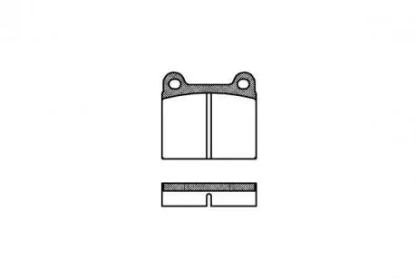 Тормозные колодки W123/W126/W107 (58-05) WOKING P1063.00