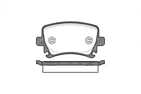 Тормозные колодки зад. Caddy III/Golf V/Audi A4 03- WOKING P11313.00