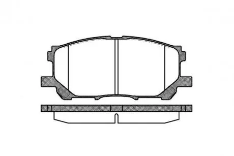 Гальмівні колодки пер. Lexus RX 03-08 (sumitomo) WOKING P11393.00