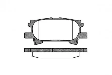Гальмівні колодки зад. Lexus RX 03-08 (sumitomo) WOKING P11403.00