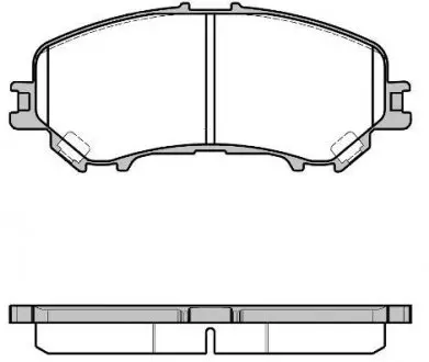 Тормозные колодки пер. NISSAN QASHQA/RENAULT KADJAR 1.2-2.0 15- WOKING P1218322