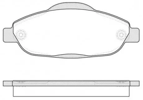Тормозные колодки пер. Peugeot 308 07- (Bosch) WOKING P12233.00