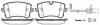 Гальмівні колодки зад. Audi A6 10- (TRW) WOKING P12433.10 (фото 1)