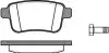 Тормозные колодки зад. Kangoo 08- WOKING P12523.00 (фото 1)