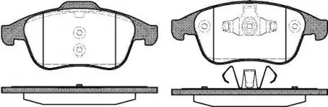 Гальмівні колодки перед. Megane III 08-/Scenic 09- (ATE) WOKING P12893.00