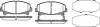 Колодки гальмівні диск. перед. (Remsa) Honda Accord 08> 15> (P12903.02) WOKING P1290302 (фото 1)