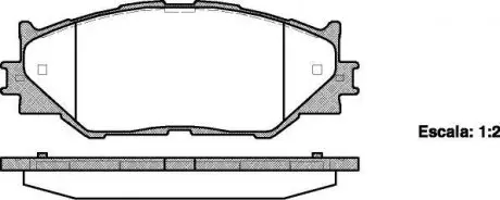 Колодки гальмівні диск. перед. (Remsa) Lexus IS 05> 13> WOKING P13013.00