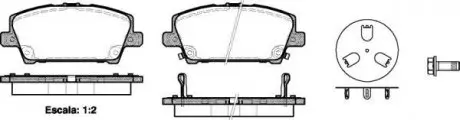 Колодки тормозные дисковые Honda Civic 05> 12> / перед Lucas ver. (P13053.02) WO WOKING P1305302