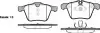 Колодки тормозные диск. перед. (Remsa) Ford Mondeo IV 2,5i Volvo S60 S80 (WOKING P1317300 (фото 1)