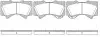 Тормозные колодки пер. Toyota Land Cruiser 08- (advics) WOKING P13713.02 (фото 1)