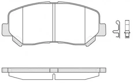 Тормозные колодки пер. Mazda CX-5 11- Akebono WOKING P14133.02