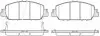 Колодки гальмівні диск. перед. (Remsa) Honda HR-V 15> / Accord 3,5i 12> (P14483.02) WOKING P1448302 (фото 1)