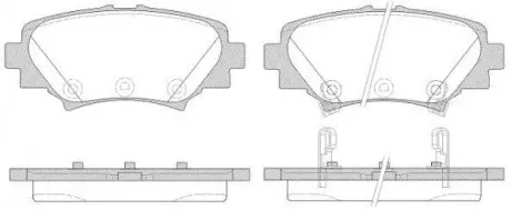 Тормозные колодки задн. Mazda 3 16- WOKING P14703.02
