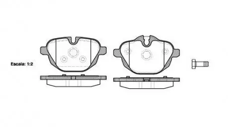 Тормозные колодки зад. BMW 5 (F10)/X3 (F25) 10-(TRW) WOKING P15213.00