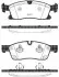 Колодки тормозные дисковые MB GL166 GLE166 ML166 11&gt;15 15&gt; / перед (P15303.10) W WOKING P1530310 (фото 1)