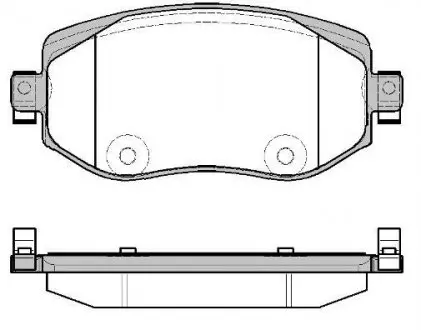 Тормозные колодки пер. Renault Megane IV 15- WOKING P1624308