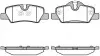 Колодки тормозные диск. задн. (Remsa) Mini Mini 1.2 13-,Mini Mini 1.5 13-,Mini Mini 2.0 13- WOKING P17003.00 (фото 1)