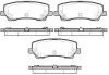 Колодки тормозные дисковые Ford Mustang 15&gt; / задн WOKING P1721315 (фото 1)