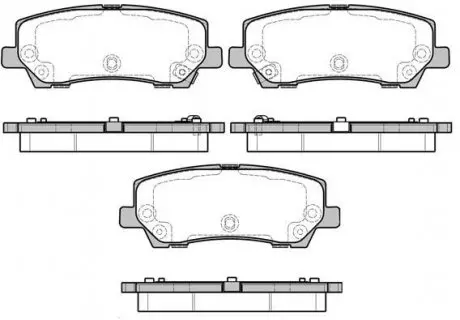 Колодки тормозные дисковые Ford Mustang 15> / задн WOKING P1721315