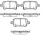 Тормозные колодки зад. Opel Astra K 15- WOKING P1728302 (фото 1)