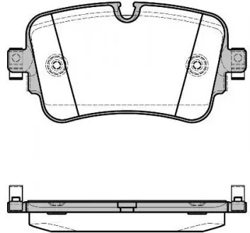 Колодки тормозные дисковые Audi Q7 15> / задн (P17683.08) WOKING P1768308