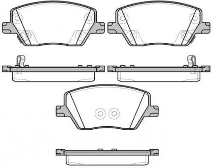 Гальмівні колодки пер. Fiat Tipo 1.3-1.6 16-20 WOKING P17953.02