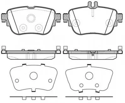 Колодки гальмівні диск. задн. (Remsa) MB E-class (W213) (16-) WOKING P17993.00