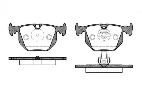 Тормозные колодки зад. E46/E34/E39/E38/E31 (90-12) WOKING P2813.20