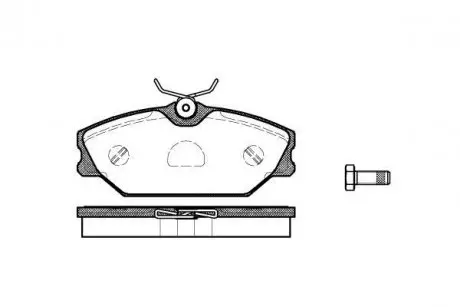 Тормозные колодки пер. Clio/Megane/Laguna 93- (TRW) WOKING P3083.00
