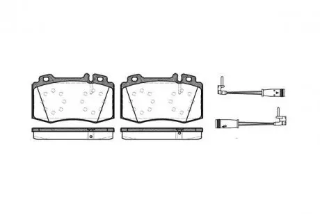 Тормозные колодки пер. MB C32 AMG/E320-500 01> WOKING P6693.02