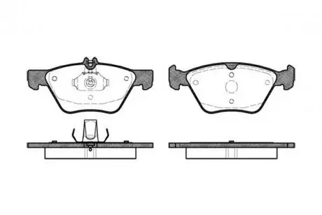 Тормозные колодки пер. W202/210(ATE)/211 4Matic WOKING P7013.00