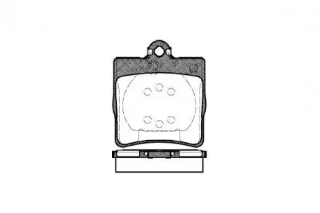 Тормозные колодки зад. MB C/E-class (W202/203/210) (ATE) WOKING P7783.00