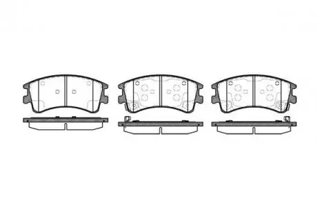 Тормозные колодки пер. Mazda 6 02- WOKING P8703.02
