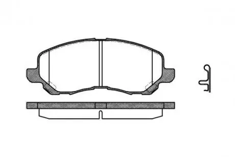 Тормозные колодки пер. Lancer VIII/Outlander II/Peugeot 4008 08- WOKING P9043.12