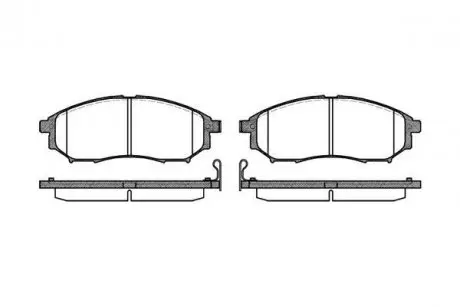 Тормозные колодки пер. QX50/Q70/Q60/Navara/Qashqai/Murano/Pathfinder/Koleos 01- WOKING P9523.14