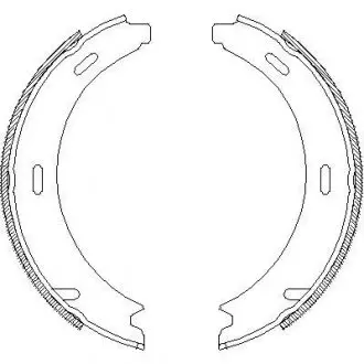 Колодки тормозные бараб. задн. (Remsa) Mercedes-benz A-class (w169) 1.5 04-12,Mercedes-benz A-class (w169) 1.7 04-12 WOKING Z4093.01